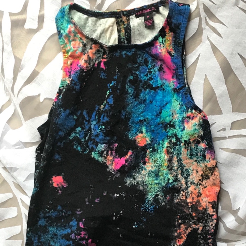 Material Girl Tye Dye Crop Top